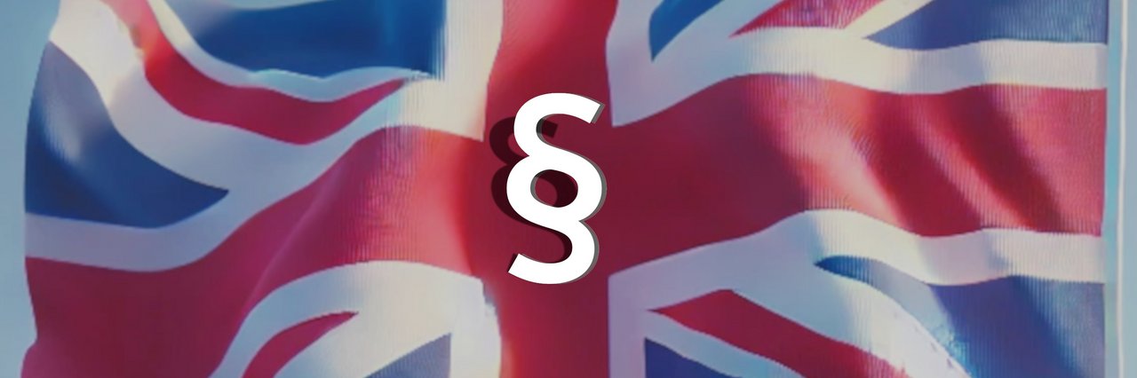 UK flag with paragraph sign